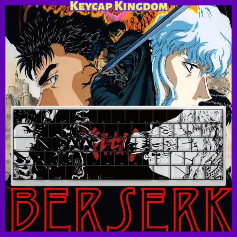 Tablet Accessories For Gaming - Klawisze BERSERK Anime, 98 klawiszy, mechaniczna