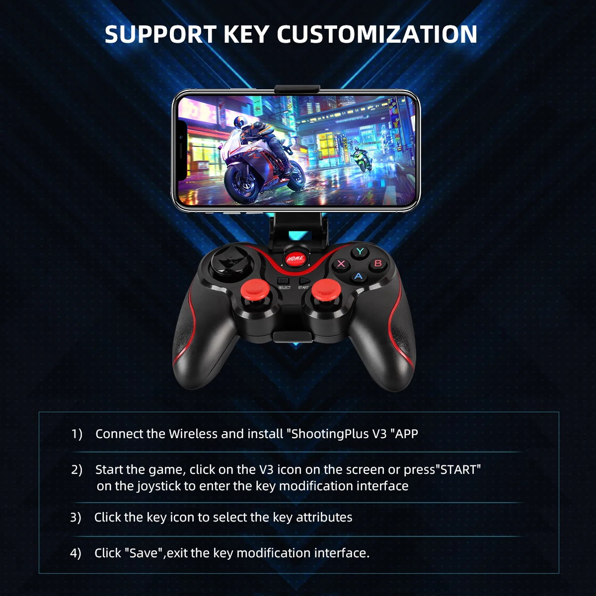 GAMINJA Bezprzewodowy kontrole – Tablet Accessories For Gaming recenzja i cena