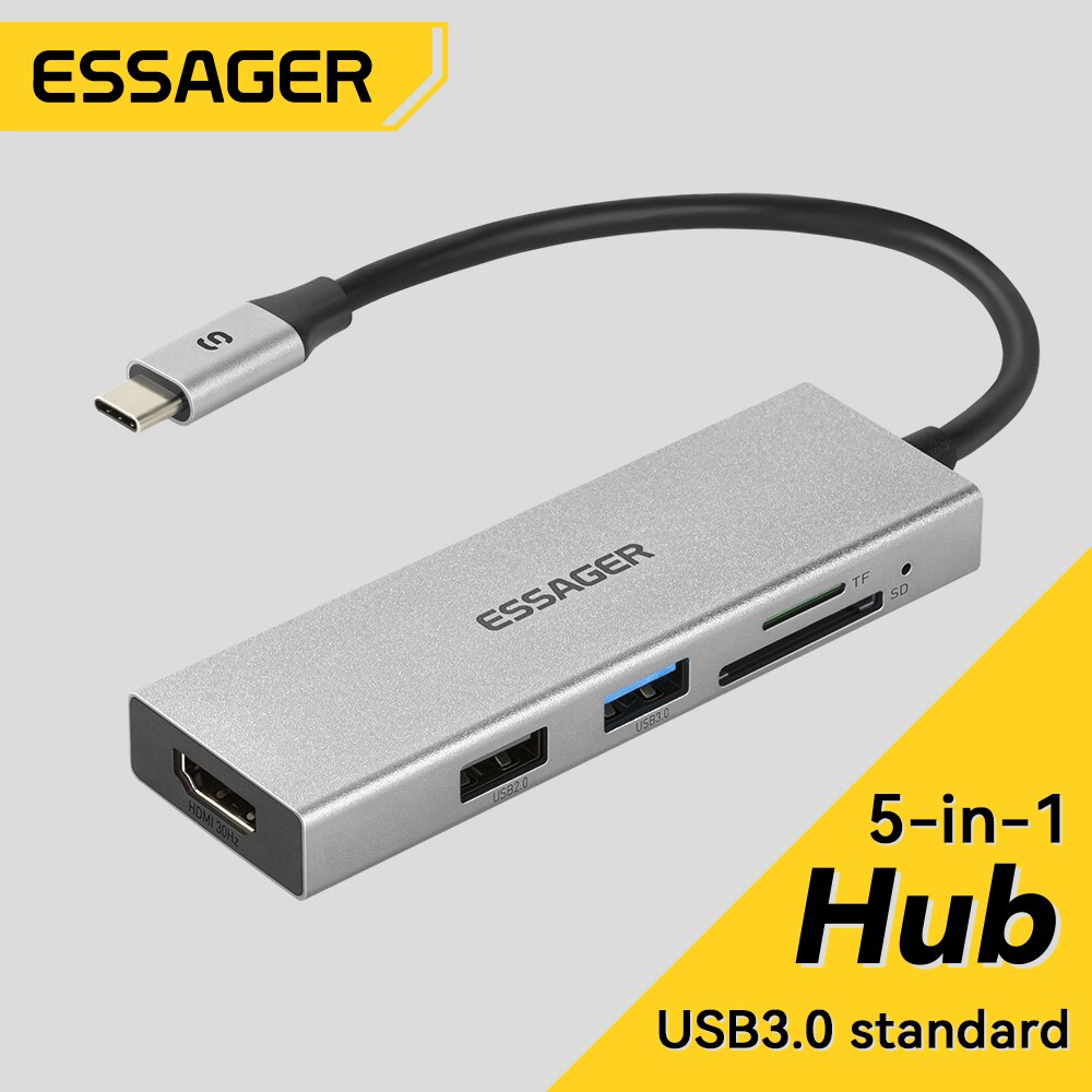 Essager 5 w 1 USB C HUB HDMI-4 – Usb Hub Type C recenzja i cena