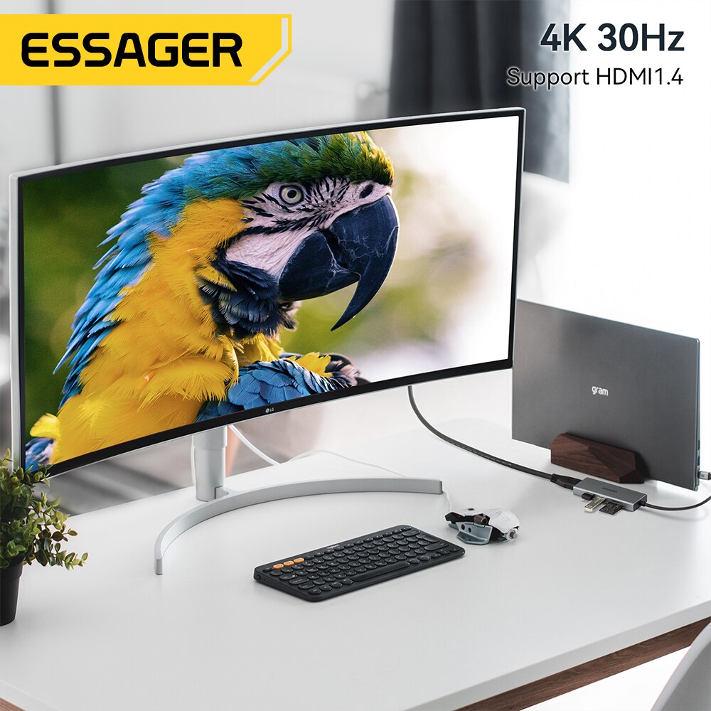 Essager 5 w 1 USB C HUB HDMI-4 – Usb Hub Type C recenzja i cena