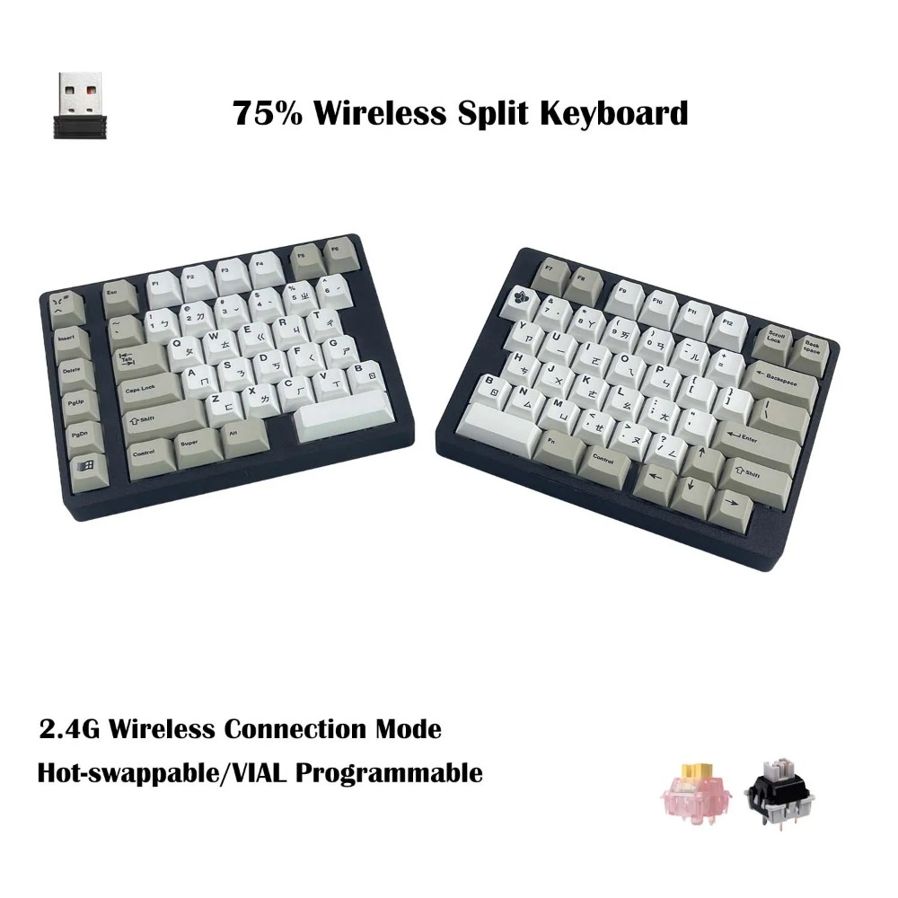 WS75 Ergonomiczna Rozdzielona  – Tablet Accessories 3D Print recenzja i cena